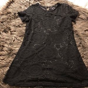 Black Crochet Tunic Boho